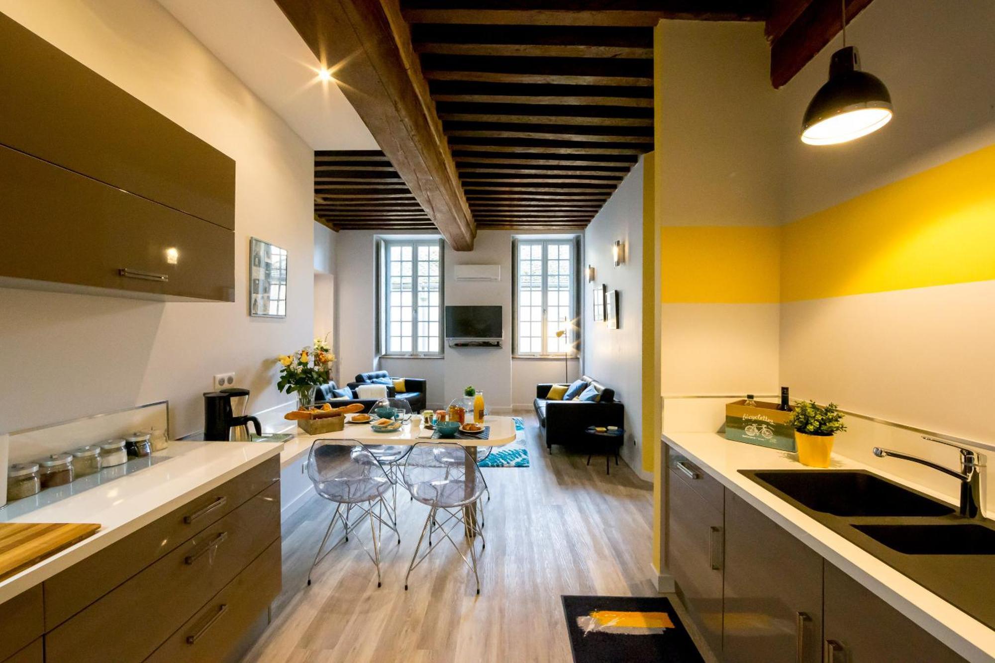 Residence Beaune Sweet Home, 4 Appartements D'Exception Avec Parking Inclus Beaune (Cote d'Or) Quarto foto